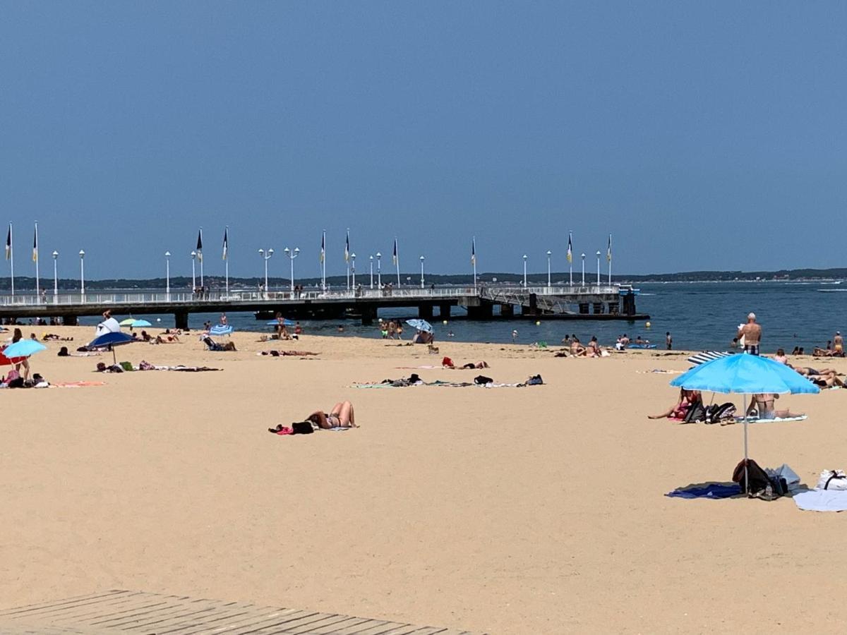 Le Studio De La Plage Centrale Arcachon Bagian luar foto