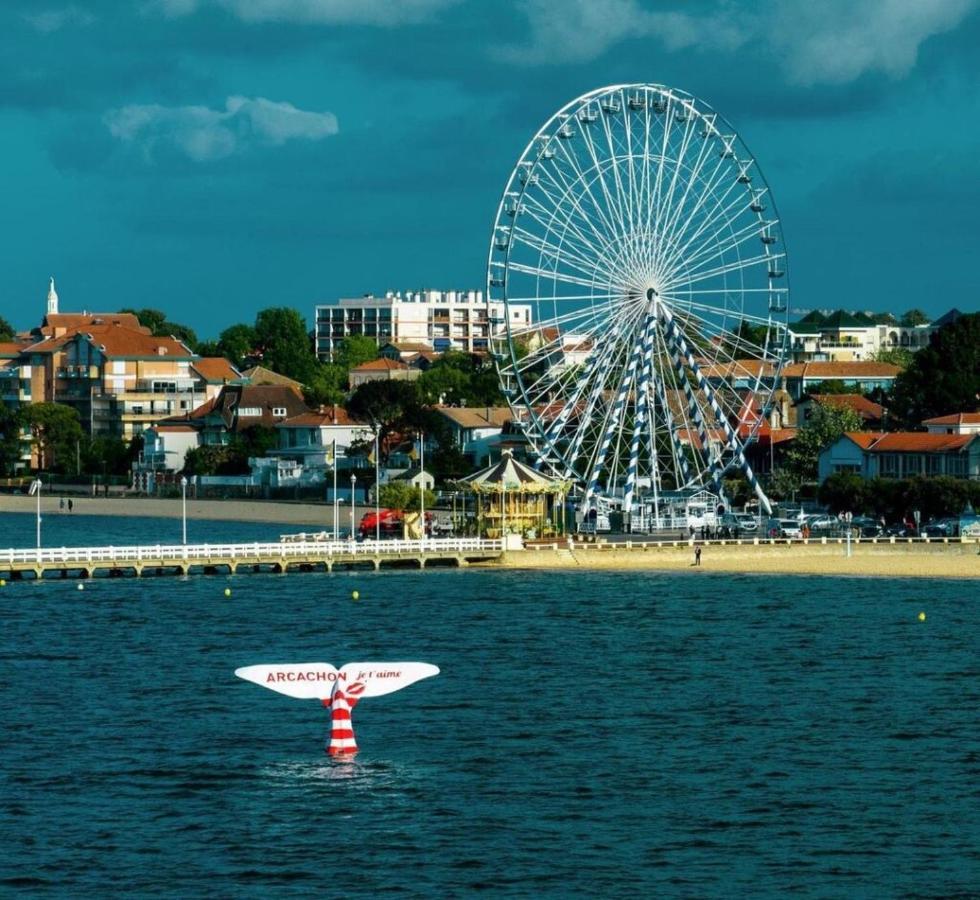 Le Studio De La Plage Centrale Arcachon Bagian luar foto